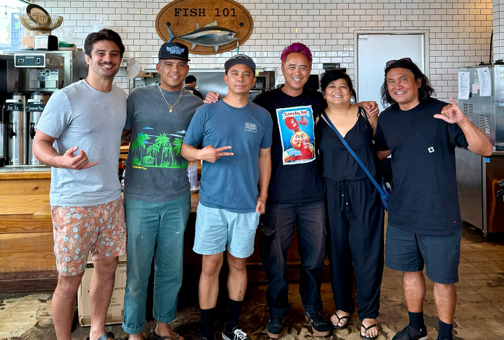 Left to Right: Chasen Blair, DJ Javier, Nino Camilo, Willy Santos, Shalihe Santos, Lyndon Cabellon